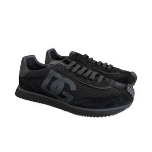 Size 14 - Dolce & Gabbana Men's Multi Material Sneaker Black